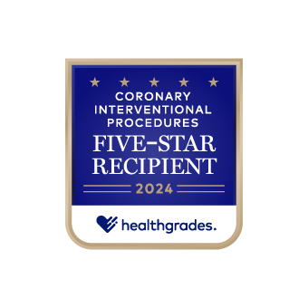 Healthgrades Coronary Interventional Procedures 5 Star award #6