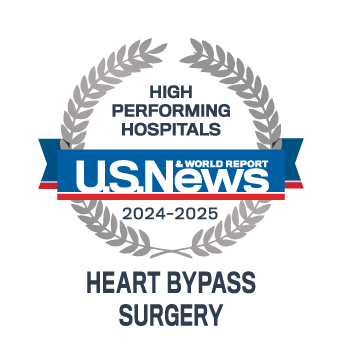 US News High Performing Heart Bypass Surgery award #3