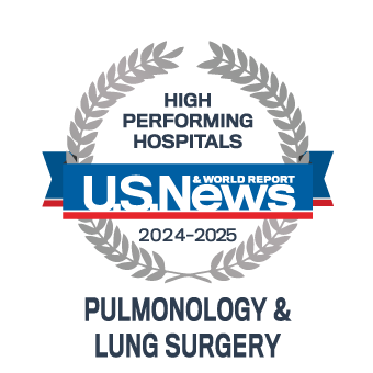 US News High Performing Pulmonology and Lung Surgery award #15