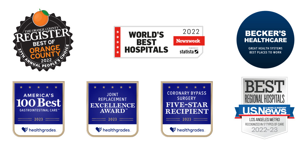 MemorialCare Award Badges