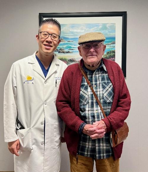 Dr. Chen with Dudley Gladding