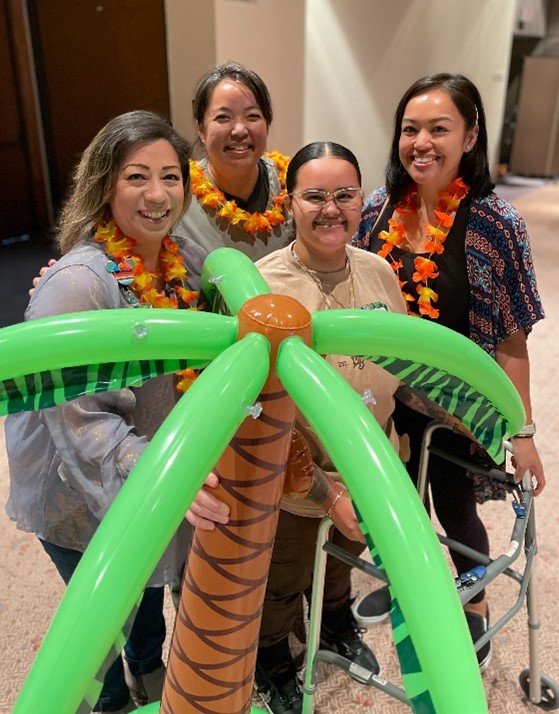 Cristal Escoto with her care team