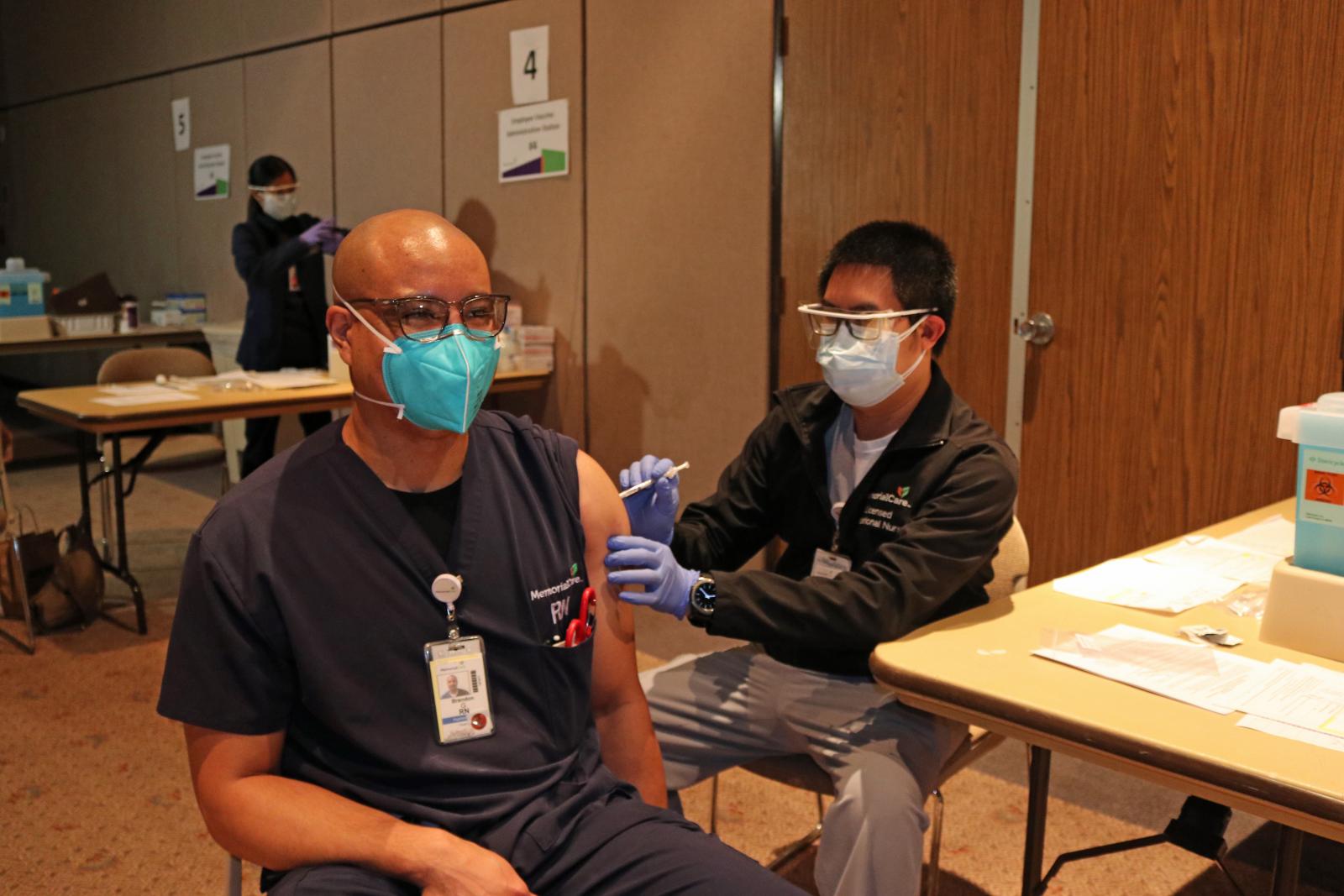 Brandon Gatling Receives Second Dose of COVID-19 Vaccine