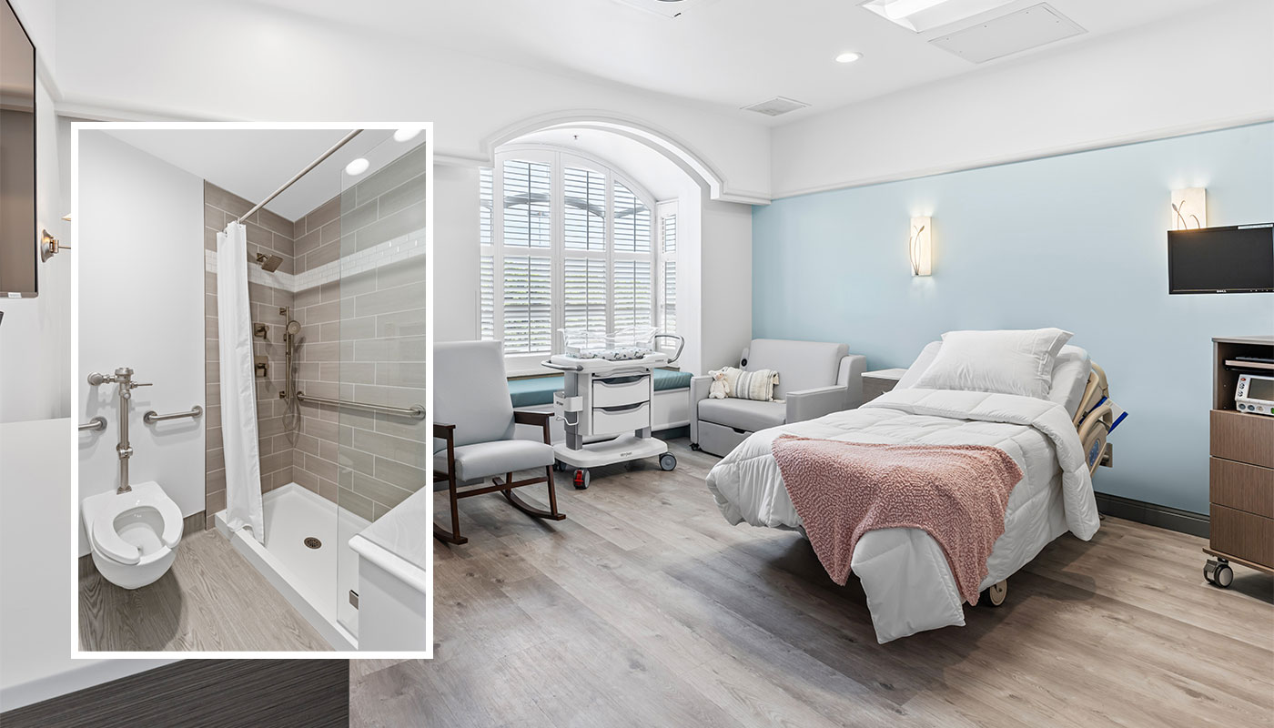 Spacious, Private Labor, Delivery, Recovery, Postpartum (LDRP) Suites